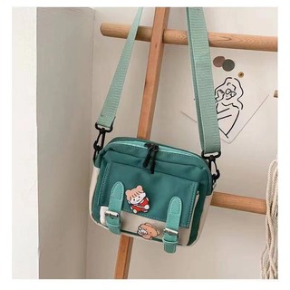 EMS fashion Cute Canvas Bucket Mini Sling Bag For Women Bags (7)
