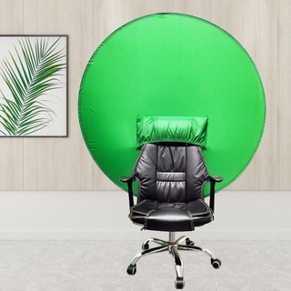 【COD】 Green screen photography background portable folding mirror for live video studio round