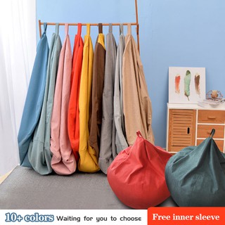 bean bag【free Inside bag】100*110 sofa bean Stylish Bedroom Furniture Solid Color Single Bean Bag Laz