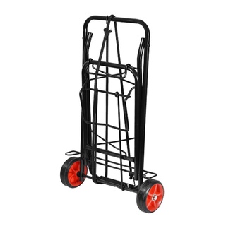luggage▧☊♗Foldable Trolley Rubber Wheels Heavy Duty Compact Luggage Cart Portable for Travel