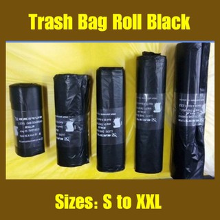 Trash bag black roll