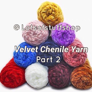 Chenile Velvet yarn 100g crochet soft yarns