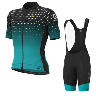 QLE cycling jersey bib shorts suit Lalaki at babae summer quick dry wear cycling jersey set