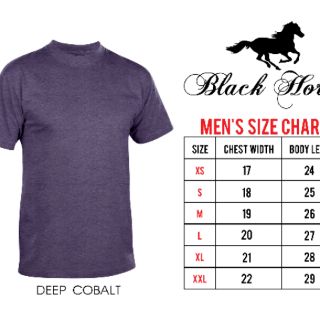 Black Horse Plain T-Shirt (Black, Cayenne, Deep Cobalt, Emerald Green, Flesh, Fuschia, Lavander) (7)