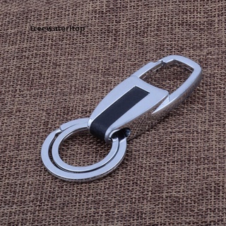 (hot*) Men Leather Key Chain Metal Car Key Ring Key Holder Gift Personalized Chains treewateritop