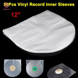 50Pcs 12Inch Antistatic Plastic Cover Inner Sleeves Bag for LP Music Vinyl Record