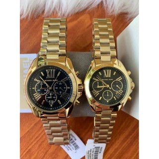 ❣️ORIG Mk Couple Watch Gold Black Dial