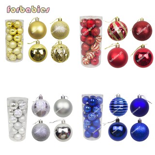 24PCS 6CM Christmas balls, Christmas tree ornaments, Christmas decorations,