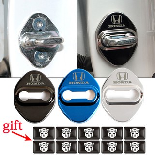4pcs Car Styling Sticker Stainless Steel Car Door Lock Cover for Honda Auto Accessories