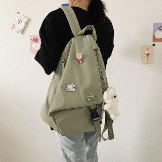 Japanese niche personality schoolbag 2021 new small backpack female outing backpack college student