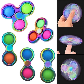 Fidget Simple Dimple Bubble Finger Spinner Toy Stress Relief Sensory Autism Toys