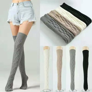 Women Winter Thigh High OVER the KNEE Socks Long Knitted Warmers (3)