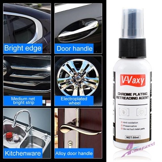 ۩✱❂AS V-Vaxy Chrome Plate Retreading Agent Car Logo Rust Removal Spray Cleaner