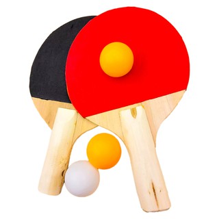 COD DVX #5044 Table Tennis Racket Ping Pong Paddle Set with 2 Bats and 3 Ping Pong Balls Laruan Toys (1)