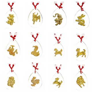 12 Chinese Zodiacs Animal Stereoscopic Collar Necklace Rat/Ox/Tiger/Rabbit/Dragon/Snake/Horse/Goat/Monkey/Dog/Pig Jewelry