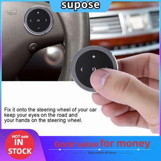 Car Steering Wheel Kit Wireless Bluetooth 4.0 Remote Control Media Button for Cellphone Tablet