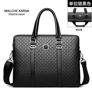 ∋MialcheKarsn men s bag business bag genuine briefcase real handbag men s shoulder bag messenger bag (3)