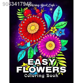 ✠Coloring Book Cafe Easy Adult Coloring Books