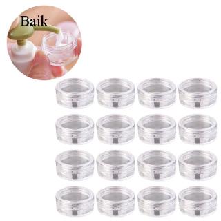 Baik 50PCS 5g Round Transparent Refillable Empty Cosmetic Makeup Creams Lotions Containers Jar Bottles Box for Women Girls Travel Home Use