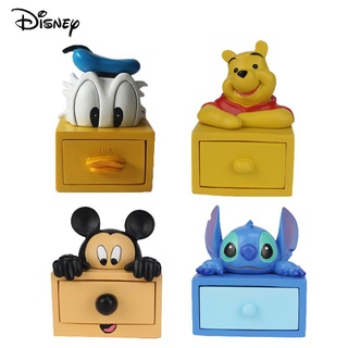 Disney Mickey Mouse Donald Duck Stitch Pooh Figures Model Toy Cartoon Doll Home Decoration Jewelry