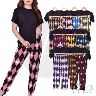 DIRECT SUPPLIER HIGH QUALITY ADULT TRENDY FASHION SCARLET COMFY PAJAMA TERNO SET 1188