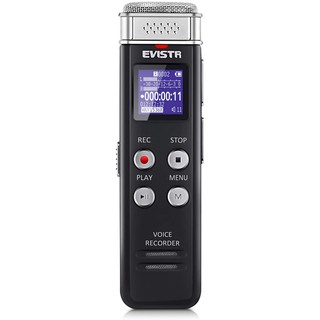 EVISTR 16GB Playback Activated Digital Voice Recorder Mini Audio Recorder USB Charging, MP3