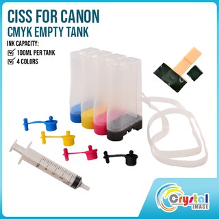CISS Kit Canon Empty Tank 100ml 4 Colors CMYK (1)