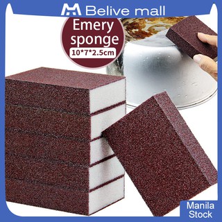 Magic Sponge Eraser Rust Remover Brush Dish Pot Cleaning Brush Sponge Emery Descaling Clean Rub Pot