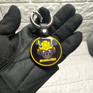 Resin Bumblebee Pattern Keychain for Decoration