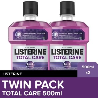 Listerine Total Care Mouthwash 500ml Twin Pack