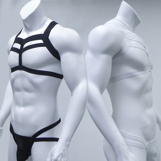 Mens Body Chest Harness Bondage Jockstrap Thongs Nightclub Party Sexy Underwear Suit