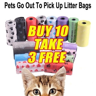 Poop bag Printed Pet Garbage Bags Clean Garbage Bags Dog Trash