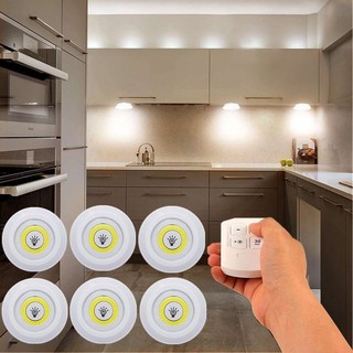 MABUHAYGROCERY Dimmable LED Under Cabinet Light with Remote light control Stick-On Touch Tap Lamp