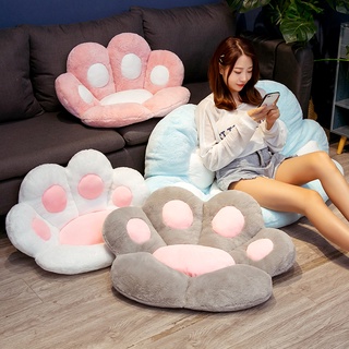 【Ready Stock】INS Animal Cute Cat Paw Plush Pillow Cushion Chair Cushion Heart Floor Mat (1)