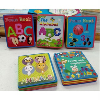 Baby Foam Book - Alphabet, Fruits, Animals, Numbers, Math Learning Books for Kids