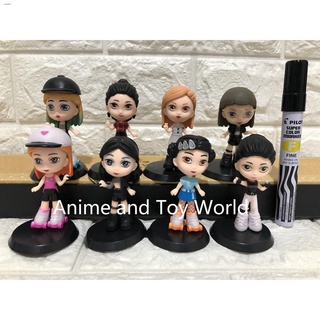 New products♟◕7 Pcs/Set Kpop BTS Mini Figure Chibi Set of 7 Blackpink blank Pink Set of 8 Collectibl (3)