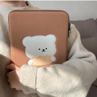 Korean Cute Cartoon Bear 10/11/14/15 inch Ipad Bag MAC Ipad Case Laptop Bag