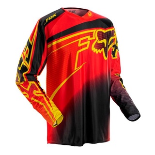 Long Sleeve Red Outdoor Sweat Absorption Quick Dry Motorcycle MTB Riding Apparel (1)