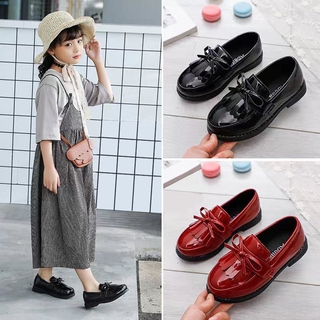 [New hot sale] Girls black leather shoes, children's performance shoes, small leather shoes, princes