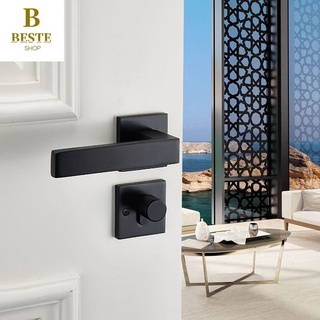 [Ready Stock ]European Style Aluminum Silent Door Knob Lock Set Bedroom Mute Cylinder Security Door