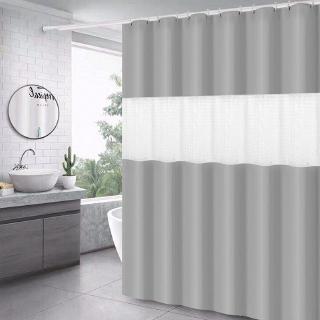 Ready Stock Bathroom Waterproof Shower Curtain 180CM X180cm With Hook (1)