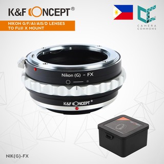 K&F Concept Nikon G/F/AI/AIS/D Lenses to Fujifilm Fuji X Mount Camera Adapter NIK (G) - FX (1)