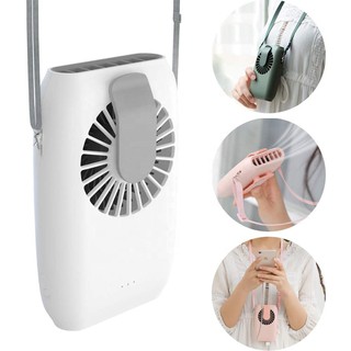 Portable Mini Fan via Neck Wrist Clothing Desktop