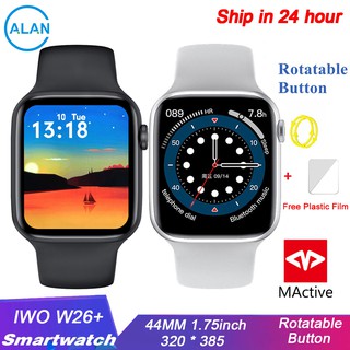 IWO W26+ Pro Smart Watch 1.75 Inch 320*385 Series 6 IPS Full Touch Screen Smartwatch Men Women Bluetooth Call PK W46 W56
