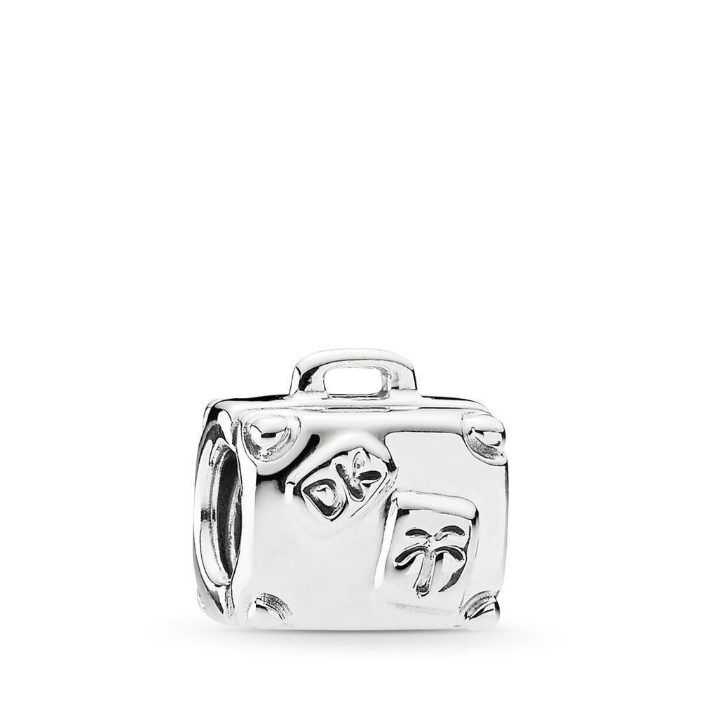【Moments】PAN Suitcase Silver Travel Charm 925 silver PARIS Baggage 790362