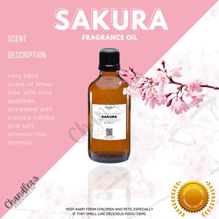 Sakura Fragrance Oil for Diffuser, Humidifier, Soap, and Candle Making | Oil Based Fragrance