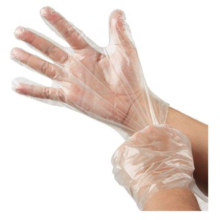 Plastic Disposable Gloves by 100pcs