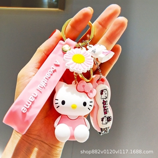 2021 Cute Cat Keychain Bells Plush Nail Clippers Accessories Car Bag Key Pendant Wholesale