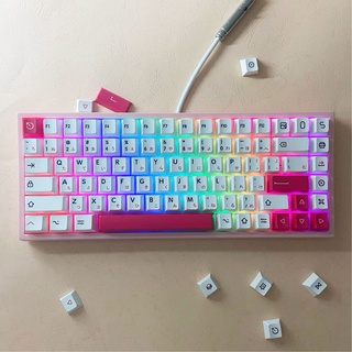 Kon Momo Keycap Cherry Profile 130 Keys PBT Dye Sublimation Compatible Gaming Mechanical Keyboard (7)