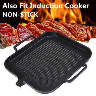 Da Non Stick Coating Aluminum Frying Grill Pan BBQ Plate Cookware Induction Cooking